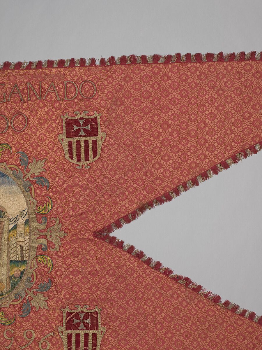 Banner, Silk and metal thread, Spanish