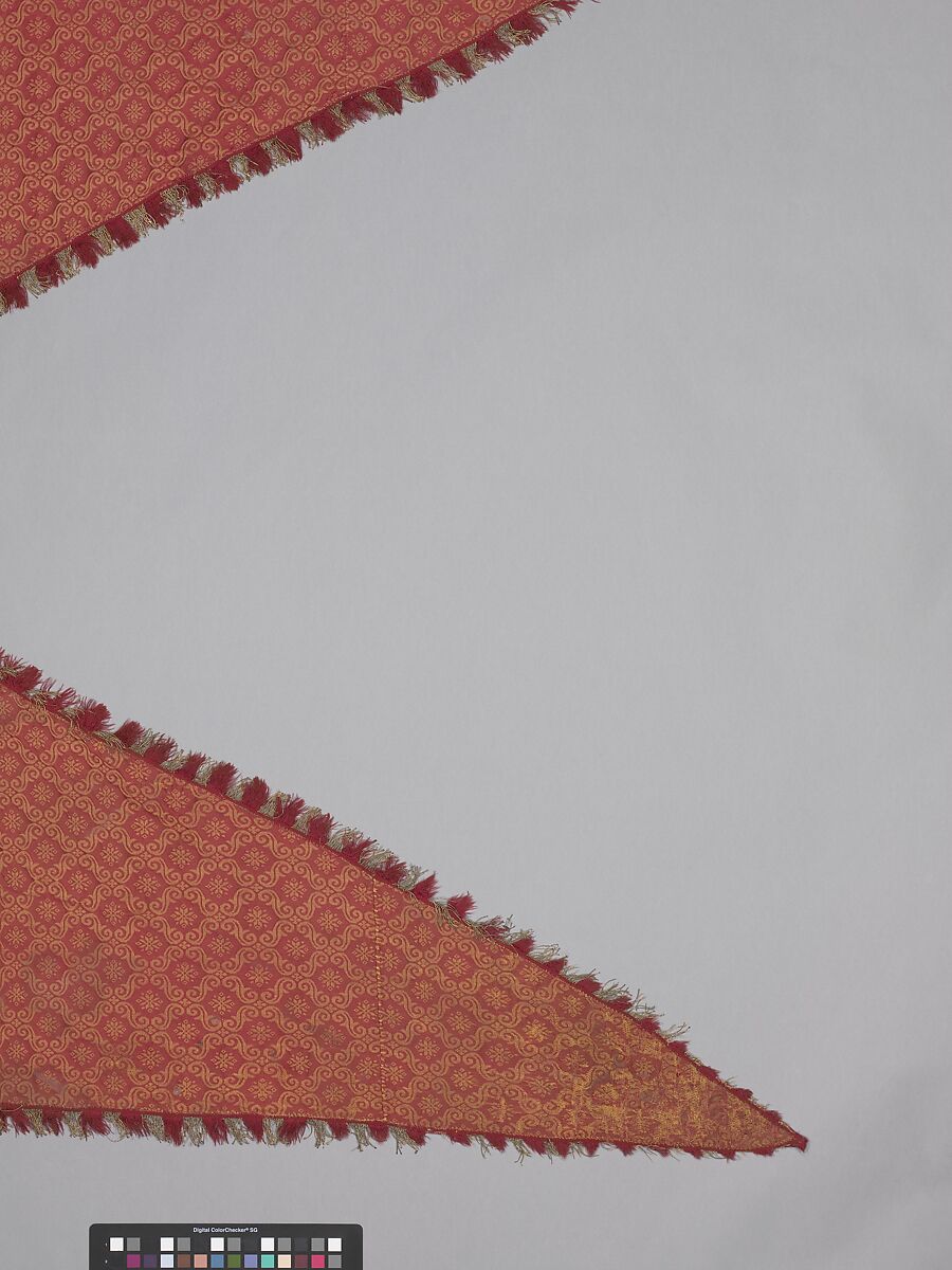 Banner, Silk and metal thread, Spanish