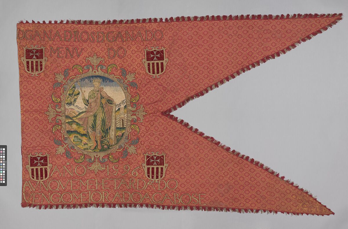 Banner, Silk and metal thread, Spanish 