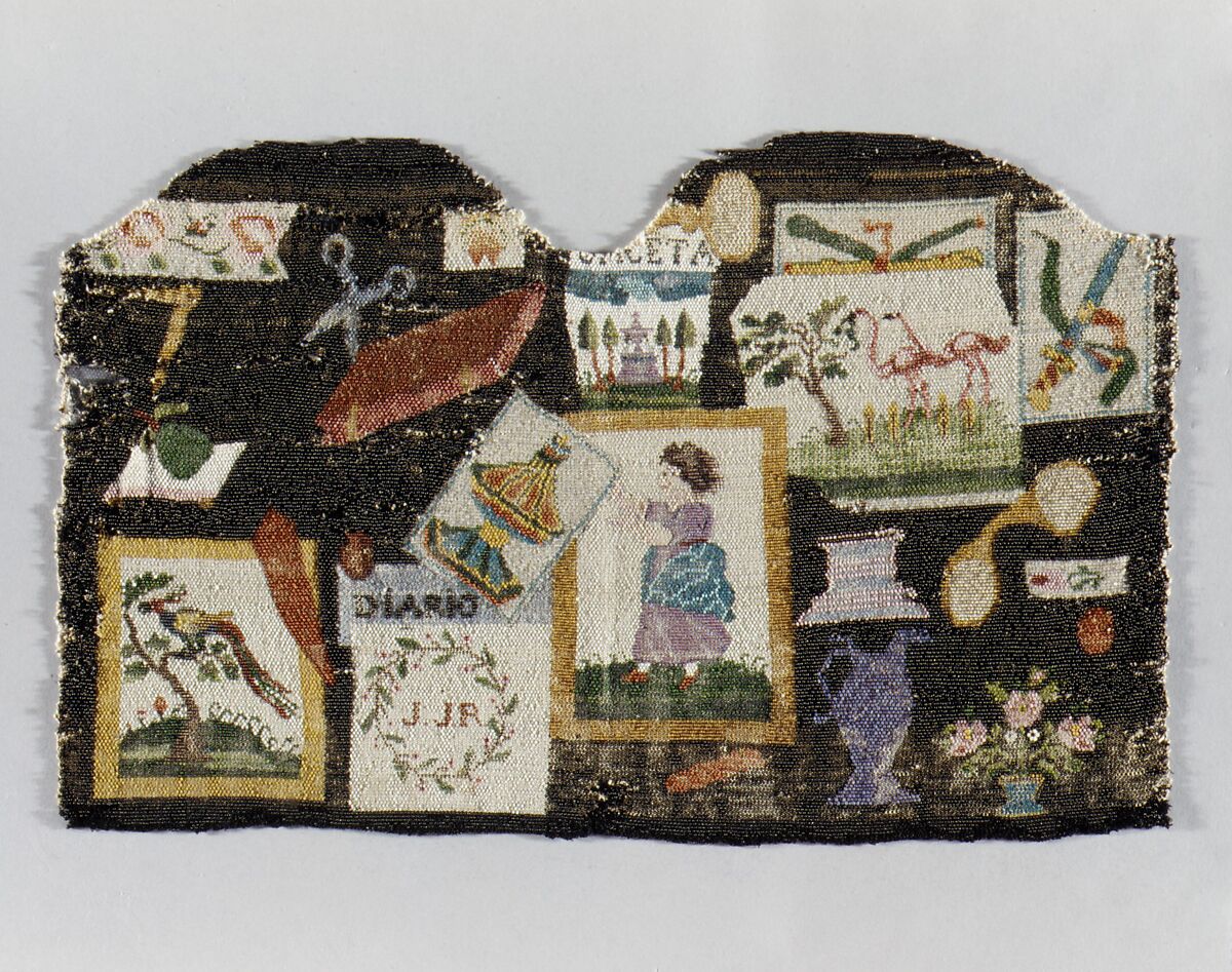 Panel, Glass beads, Spanish 