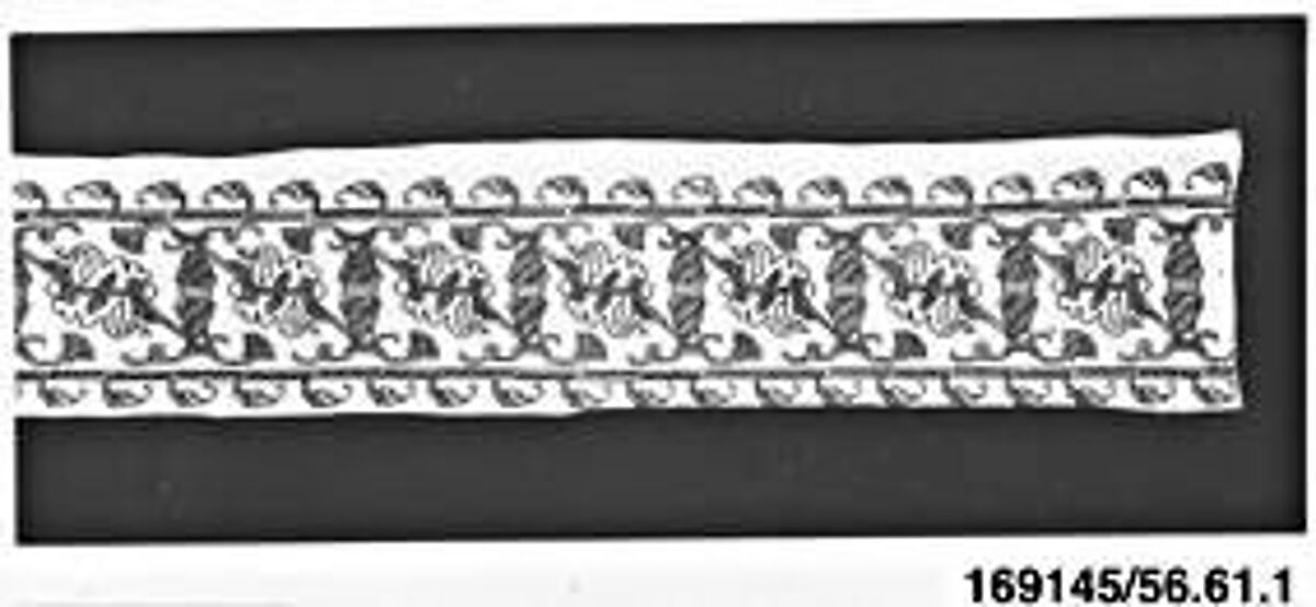 Band, Silk on linen, Italian
