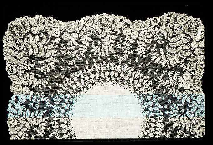 Handkerchief, Needle lace, Brussels needle lace, linen, Belgian