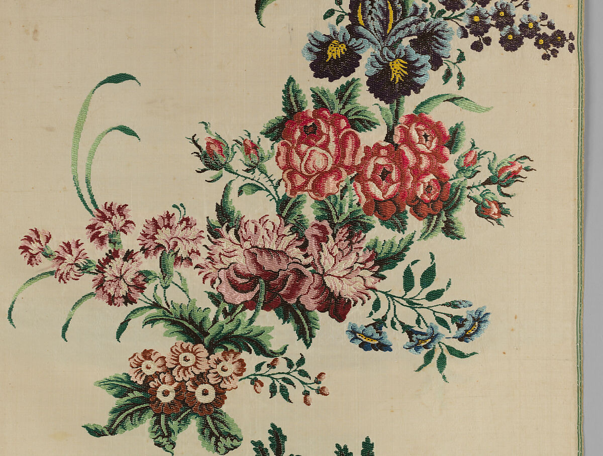 Panel, Silk, British, London, Spitalfields