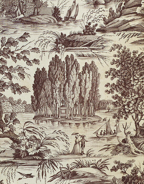 "Tomb of Rousseau", Cotton, French