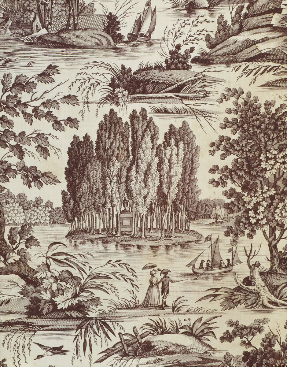 "Tomb of Rousseau", Cotton, French