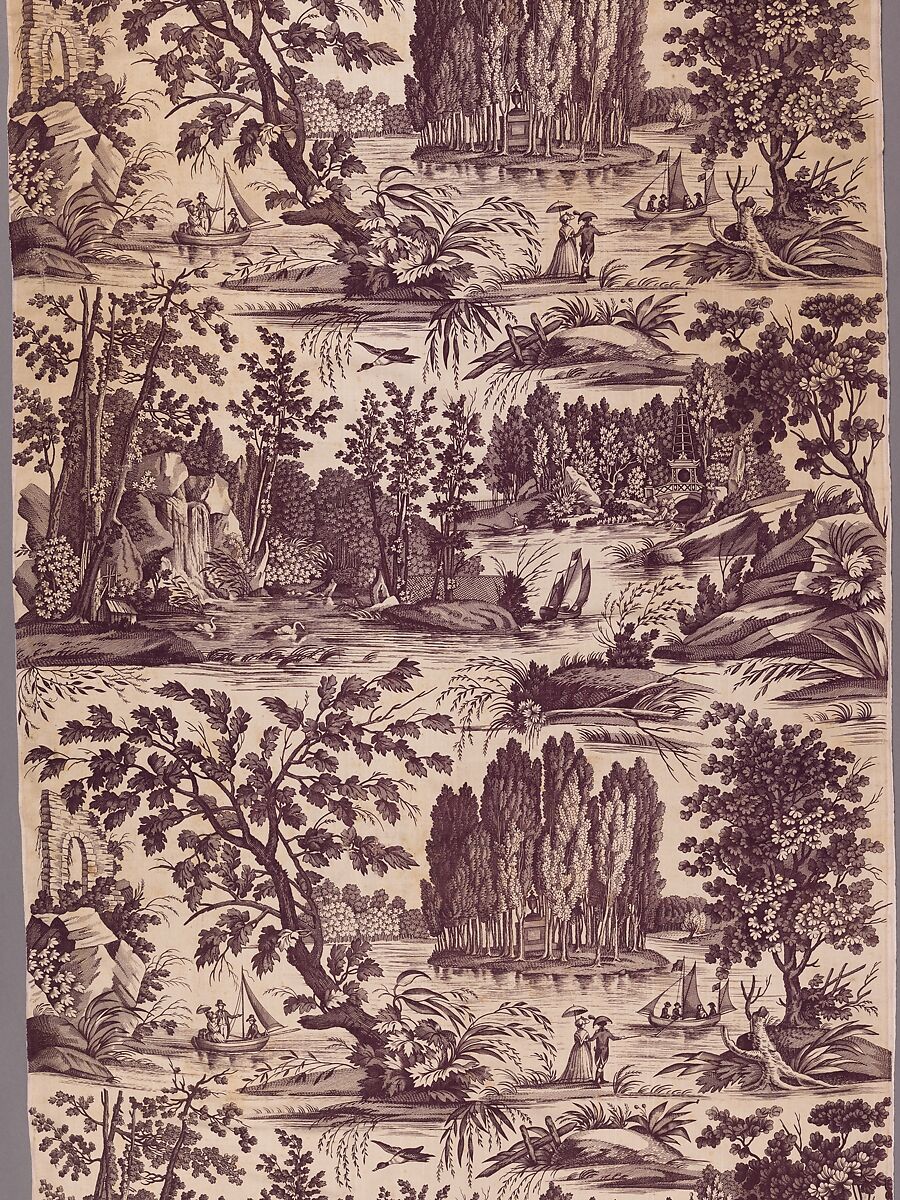 "Tomb of Rousseau", Cotton, French 