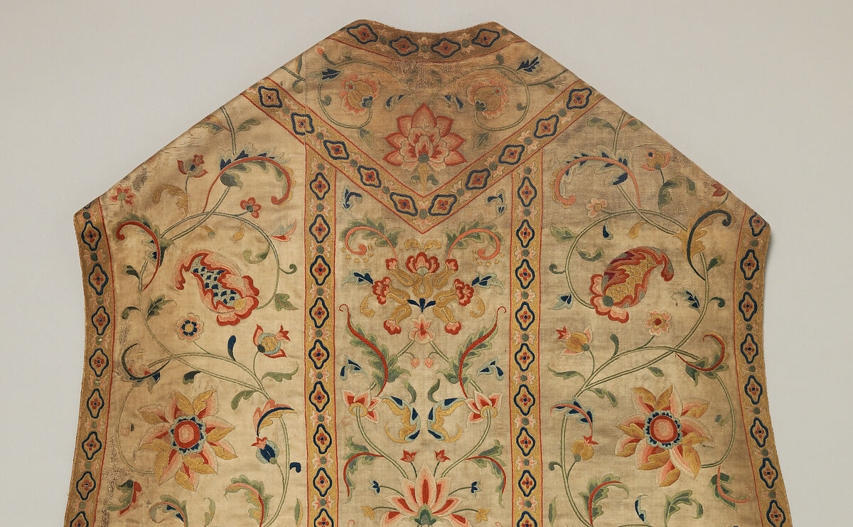 Chasuble, Silk, Chinese, for European market