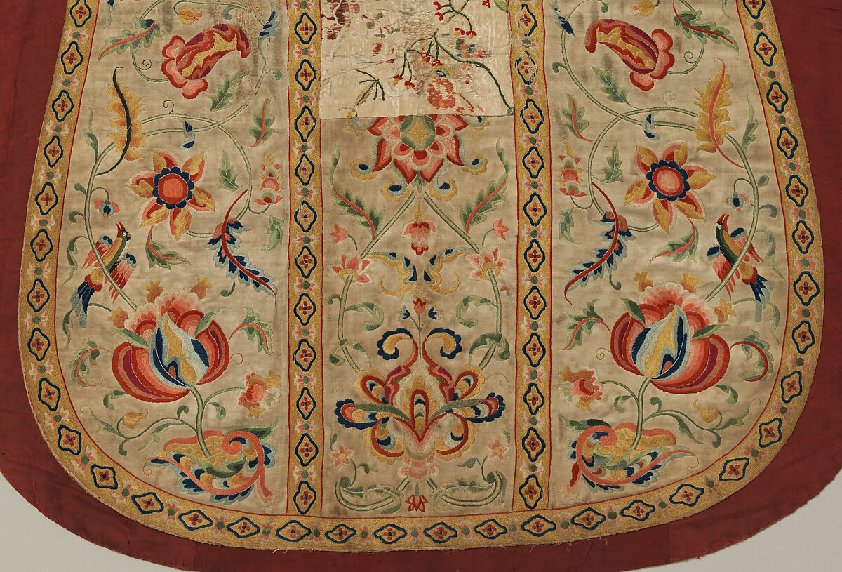 Chasuble, Silk, Chinese, for European market