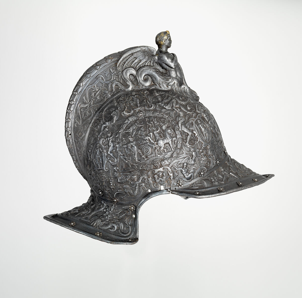 Burgonet, Desiderius Helmschmid  German, Steel, German, Augsburg