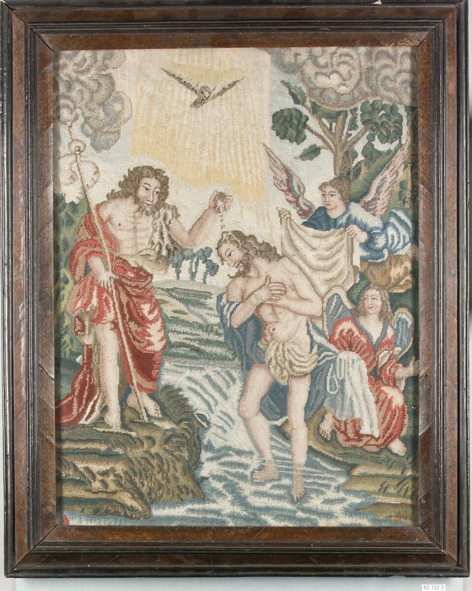 Baptism of Christ, Wool and silk, German 