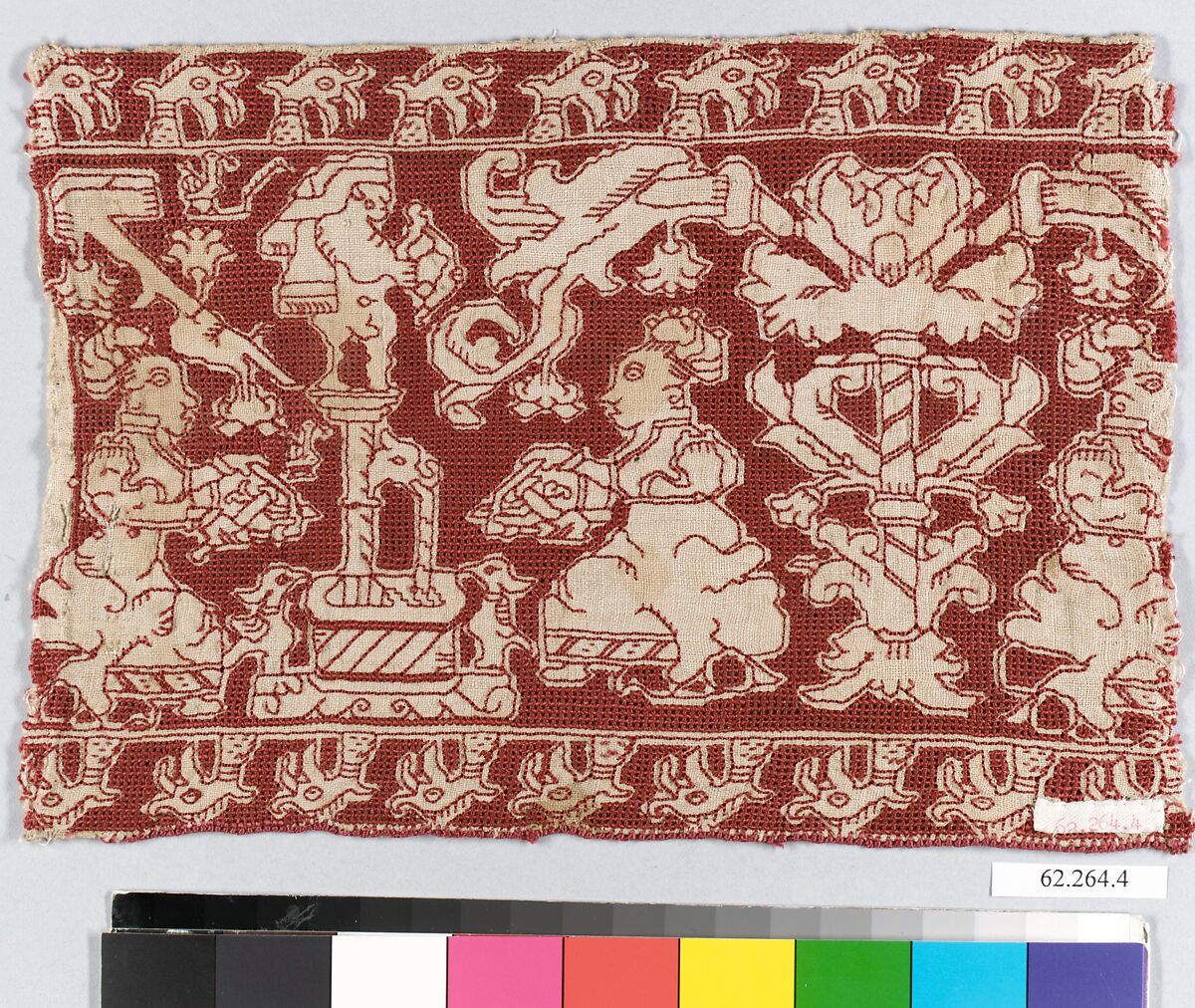 Band, Drawnwork, punto à rammendo, punto scritto, linen and silk, Italian