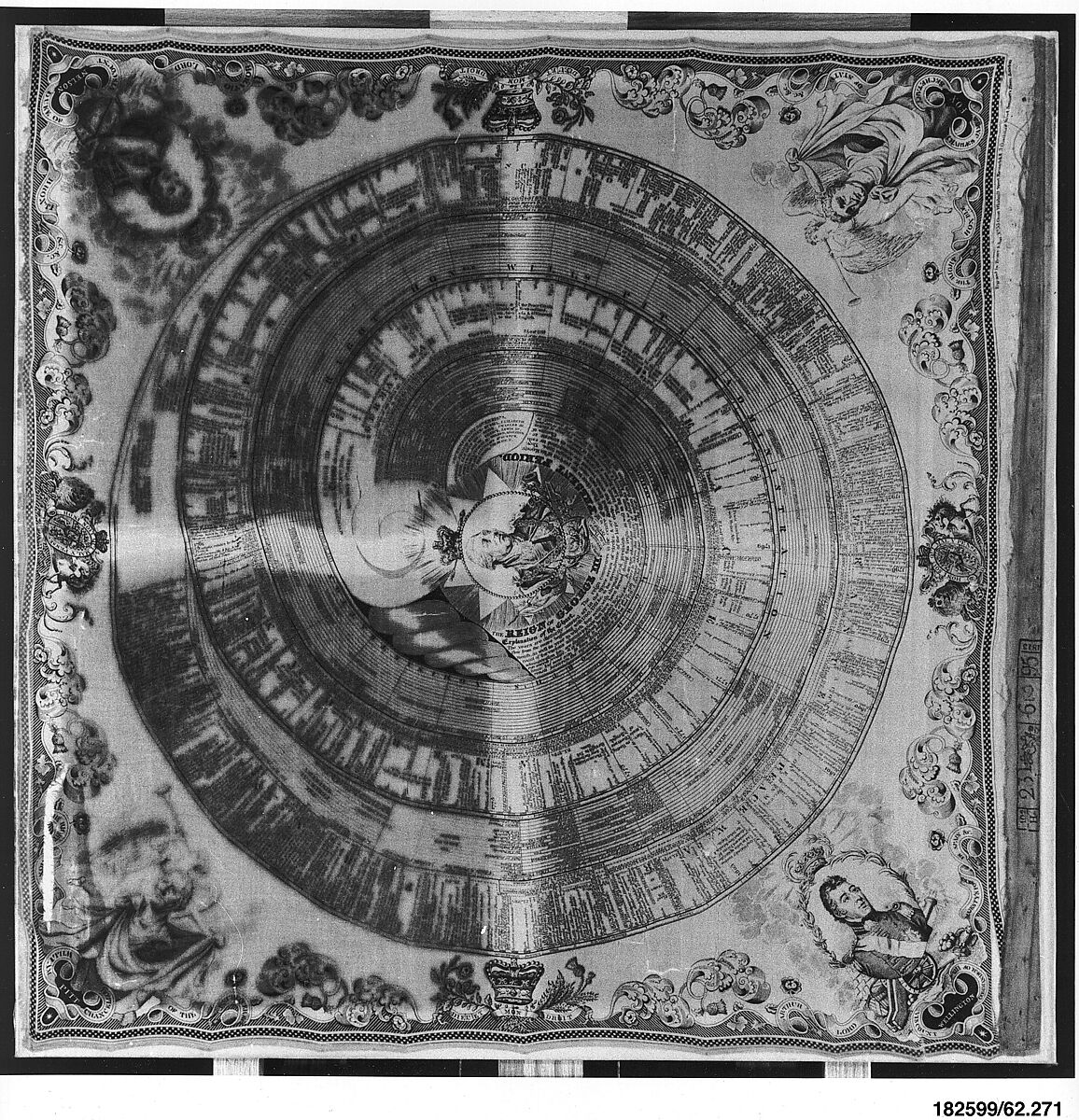 Event handkerchief, Engraved by Rymer &amp; Son (London), Silk, British, London