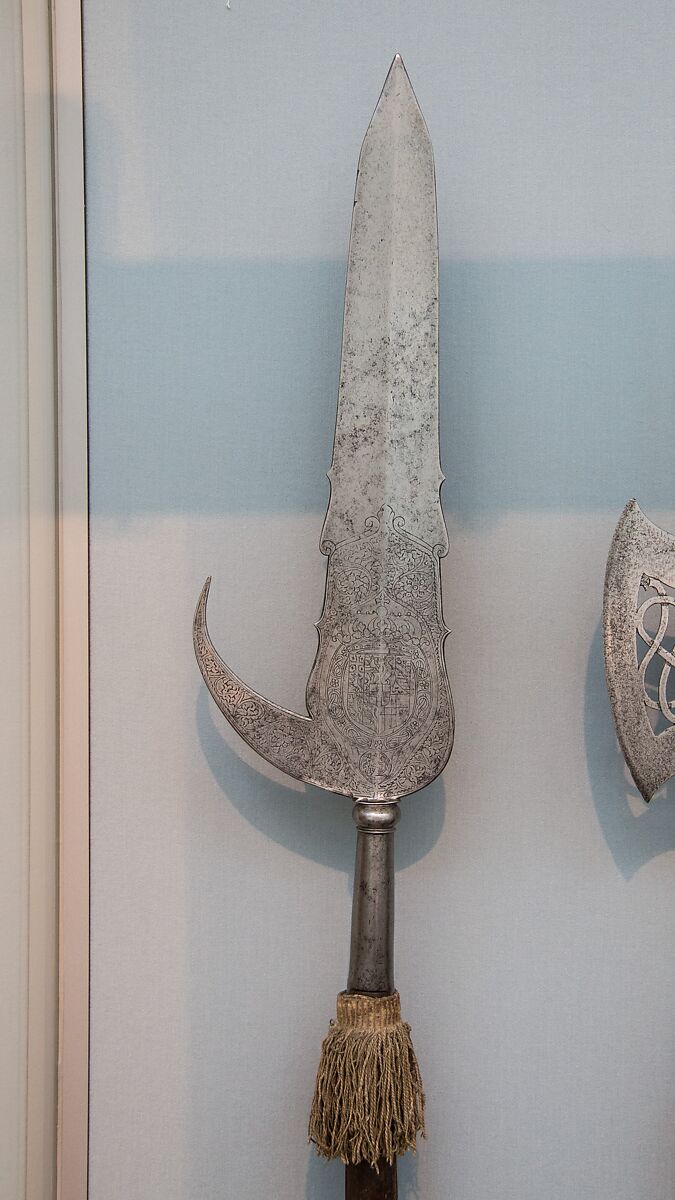 Partisan of the Bodyguard of Vittorio Amadeo II (1666–1732), Duke of Savoy, Steel, wood, Italian 