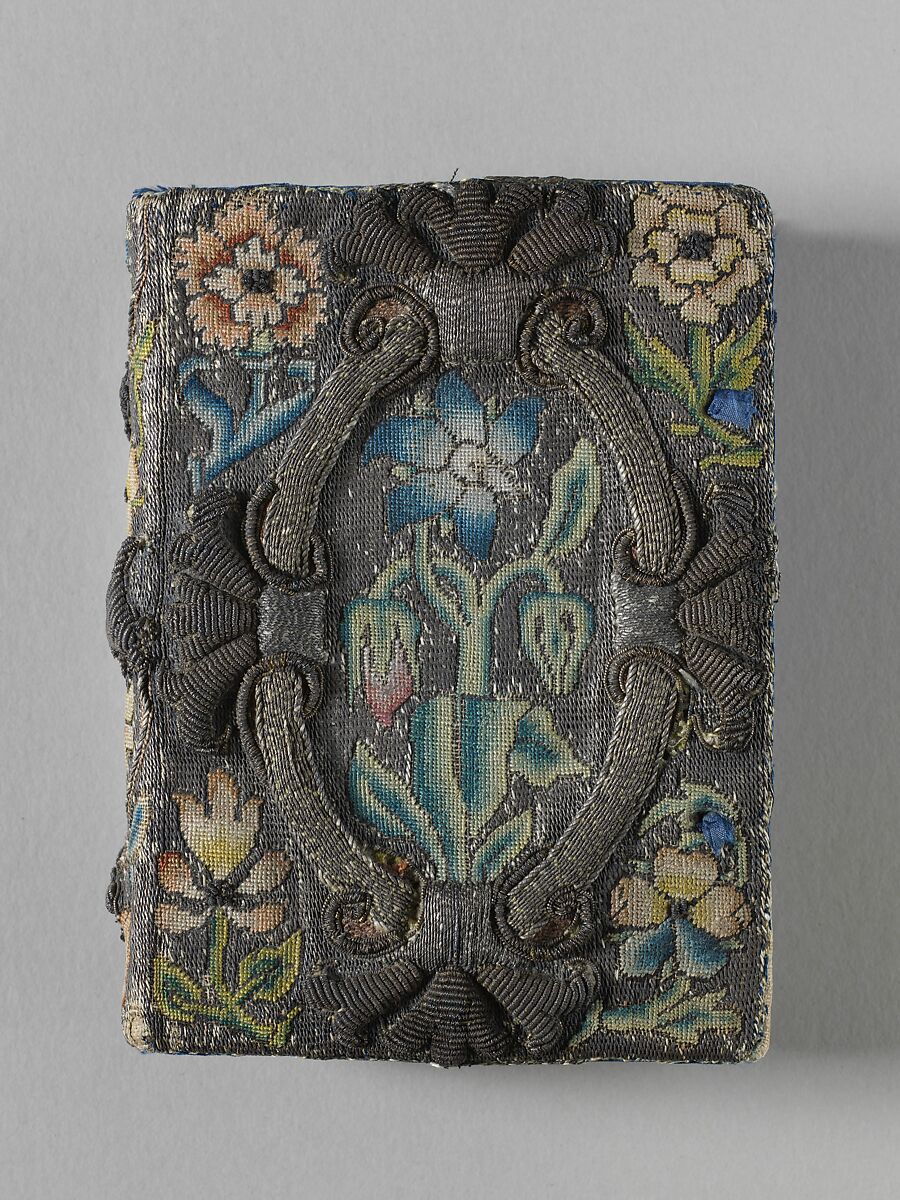 The Whole Booke of Davids Psalmes, with an embroidered cover, Printed by T.C. for the Company of Stationers  , London, 1635, Canvas worked with silk and metal threads, seed pearls; tent, Gobelin, and couching stitches, British