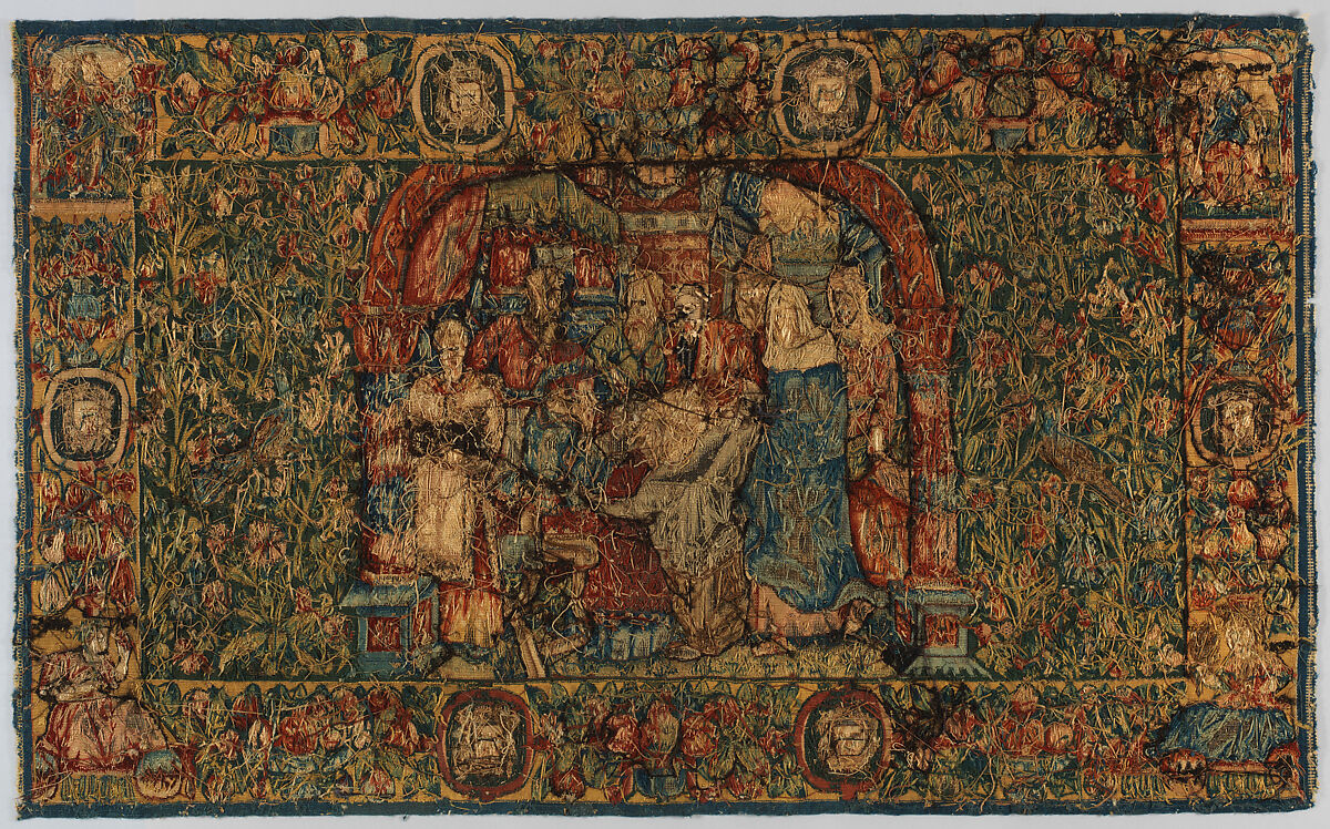 The Circumcision, Attributed to an Anonymous Workshop, British  , London, Wool, silk, silver and silver-gilt thread (20-21 warps per inch, 8 per cm.), British, probably London