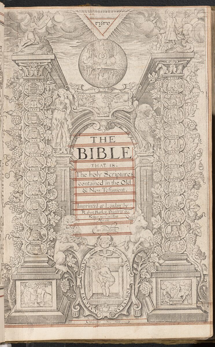 Bible and Book of Common Prayer, Printed by Robert Barker  , London, 1607, Satin worked with silk and metal thread, spangles; long-and-short, split, satin, couching, brick, and knot stitches, British