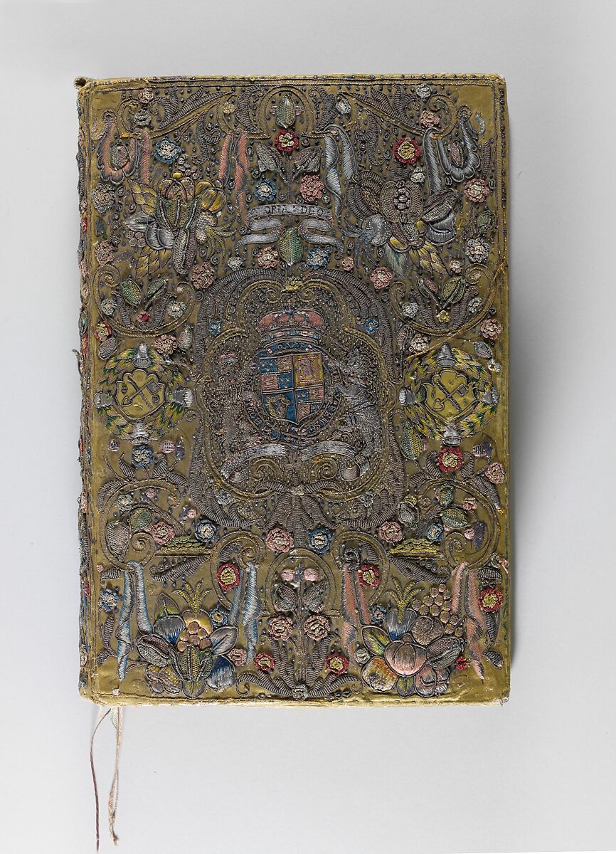 The Bible, The Book of Common Prayer, The Book of Psalms with Royal Stuart arms, The Book of Common Prayer printed by Robert Barker  , London, 1616, Satin worked with silk and metal thread., British