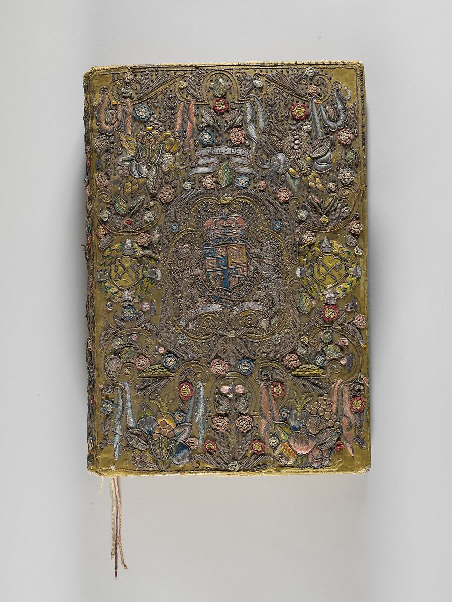 The Bible, The Book of Common Prayer, The Book of Psalms with Royal Stuart arms, The Book of Common Prayer printed by Robert Barker  , London, 1616, Satin worked with silk and metal thread., British