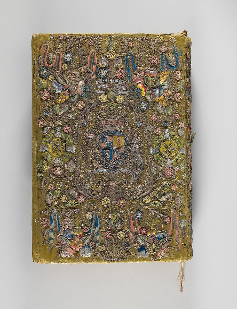 The Bible, The Book of Common Prayer, The Book of Psalms with Royal Stuart arms, The Book of Common Prayer printed by Robert Barker  , London, 1616, Satin worked with silk and metal thread., British