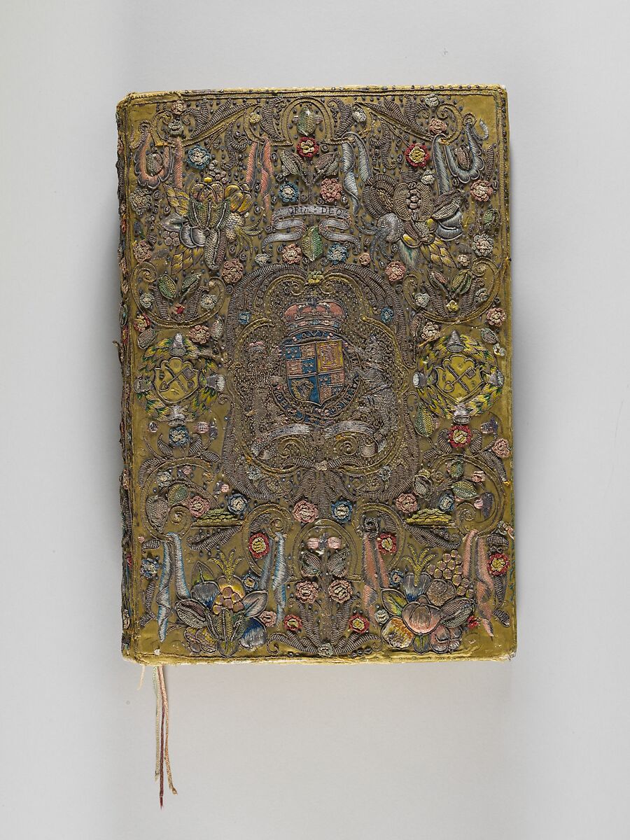 The Bible, The Book of Common Prayer, The Book of Psalms with Royal Stuart arms, The Book of Common Prayer printed by Robert Barker  , London, 1616, Satin worked with silk and metal thread., British