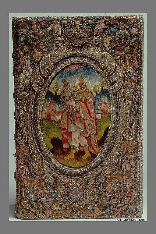 The New Testament, The Book of Common Prayer, The Book of Common Prayer printed by Robert Barker  , London, 1636, Silk, bullion, silver, and silver-gilt thread on canvas and satin, British