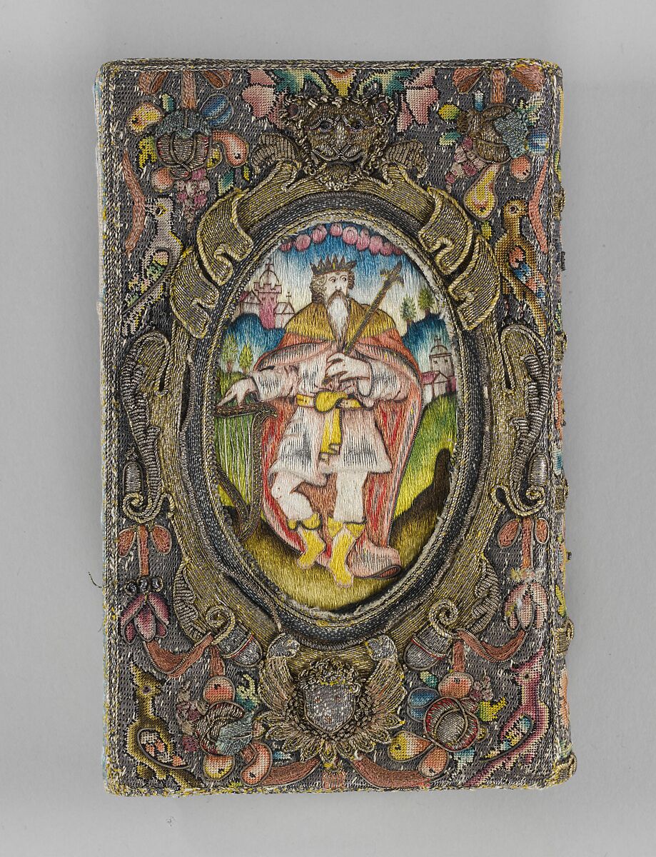 The New Testament, The Book of Common Prayer, The Book of Common Prayer printed by Robert Barker  , London, 1636, Silk, bullion, silver, and silver-gilt thread on canvas and satin, British