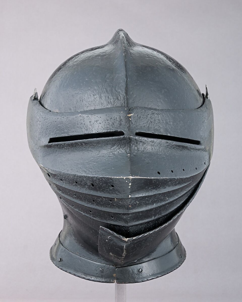 Armet, Steel, pigment, British or Flemish