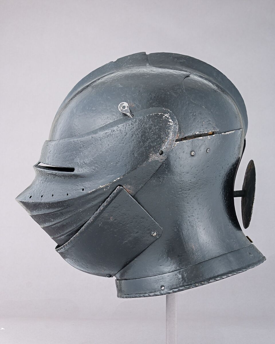 Armet, Steel, pigment, British or Flemish