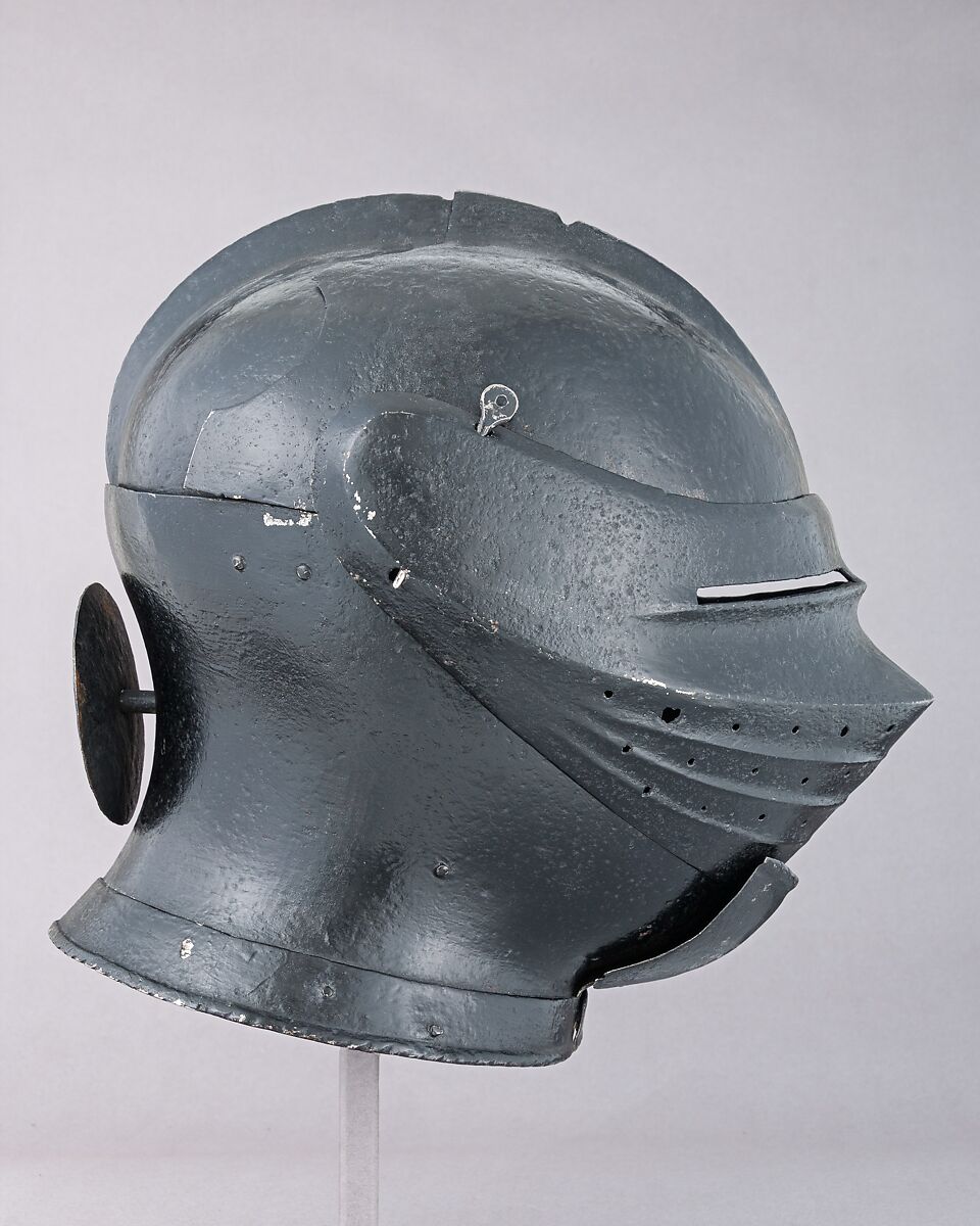 Armet, Steel, pigment, British or Flemish