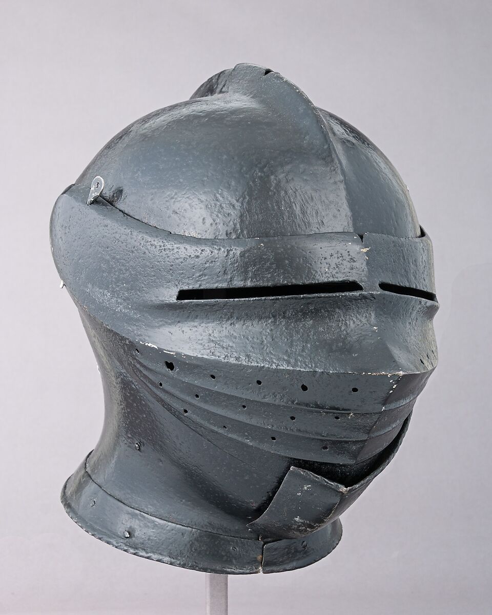 Armet, Steel, pigment, British or Flemish 