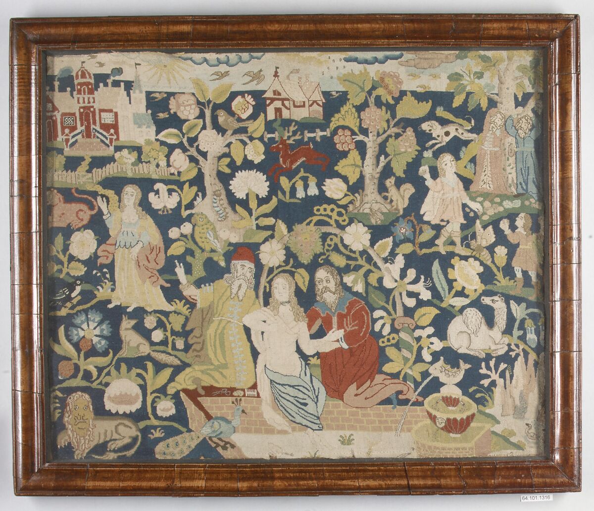 Susannah and the Elders, Silk on canvas, British