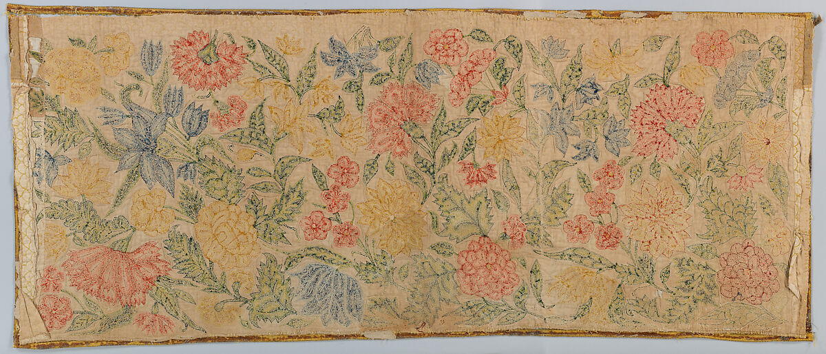Panels, Silk on linen, British