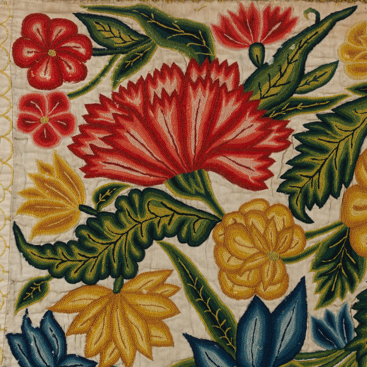 Panels, Silk on linen, British