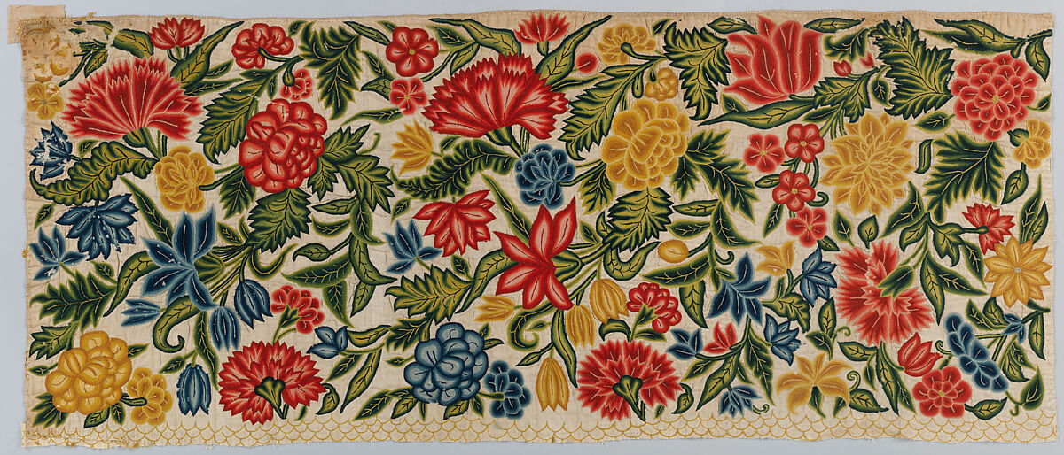 Panels, Silk on linen, British