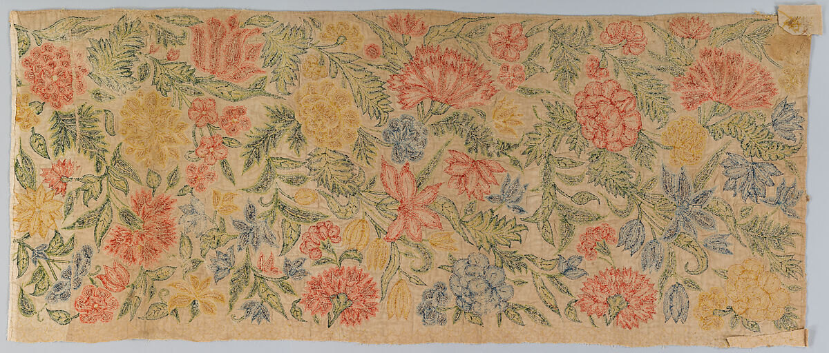 Panels, Silk on linen, British