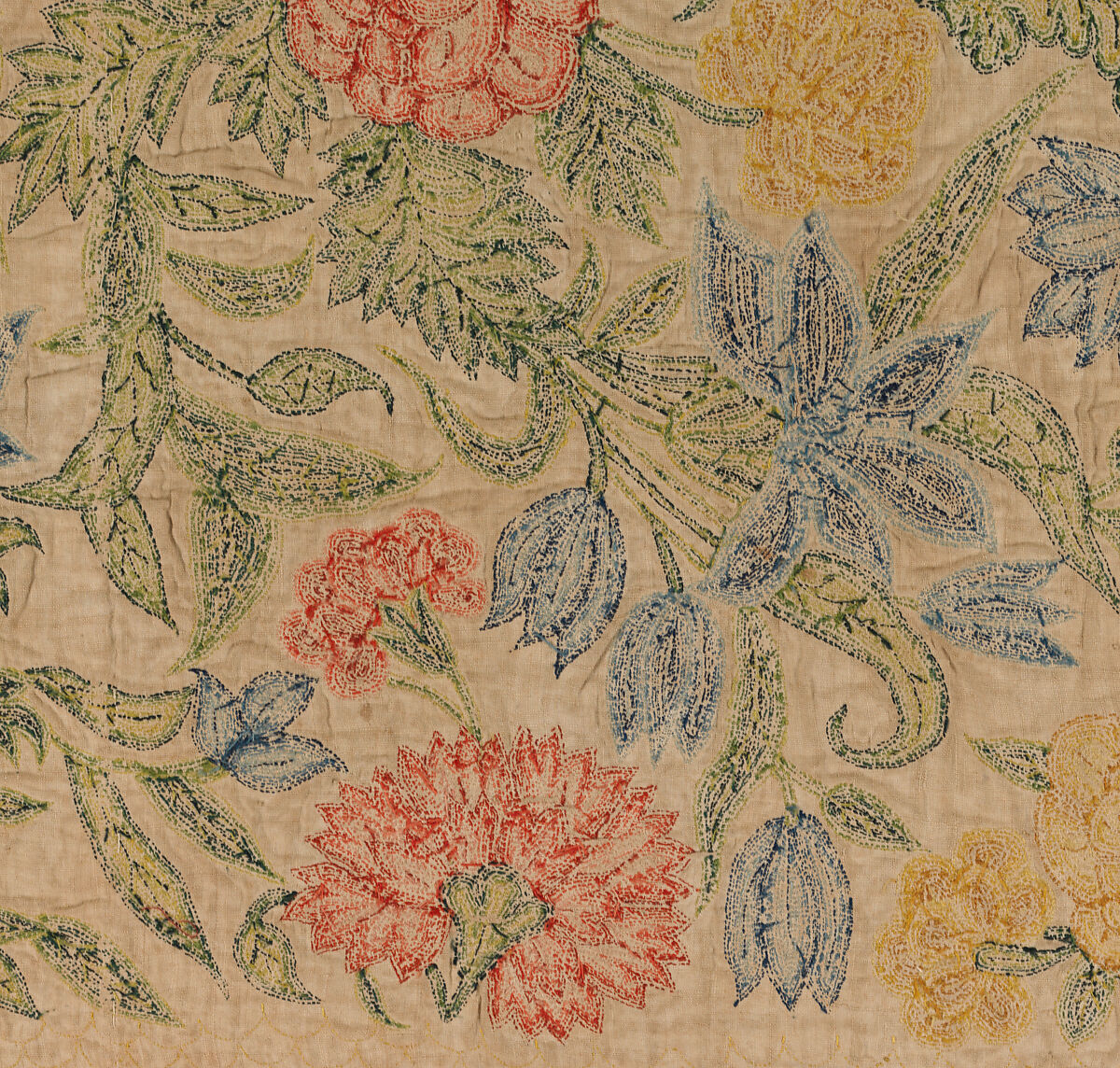 Panels, Silk on linen, British