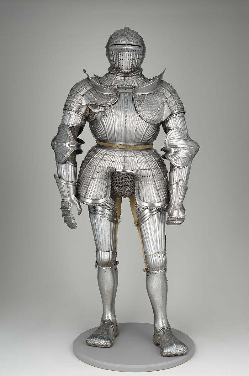 Armor, Steel, leather, German, possibly Brunswick