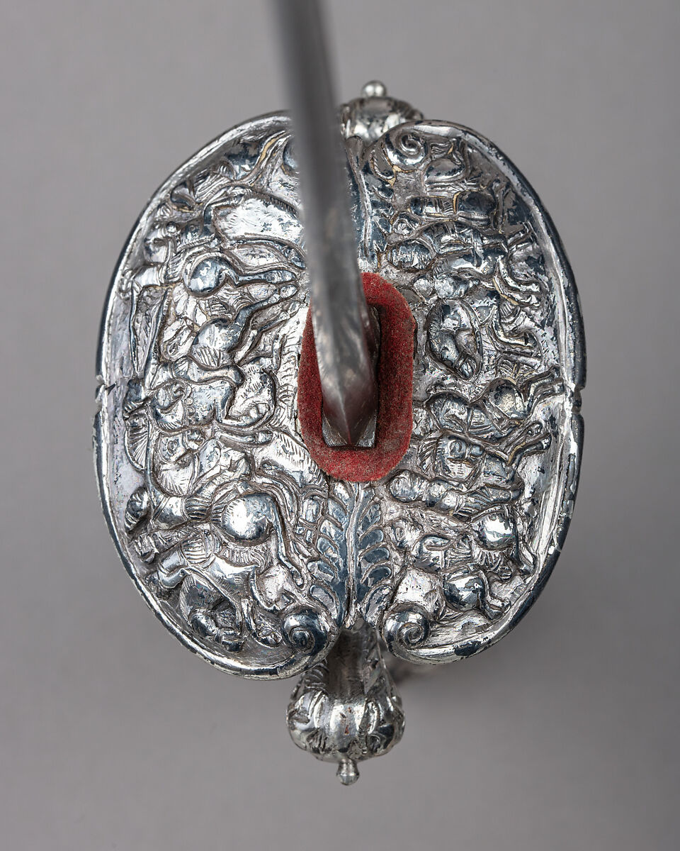 Smallsword with Scabbard, Silver, steel, wood, leather, textile, probably Dutch