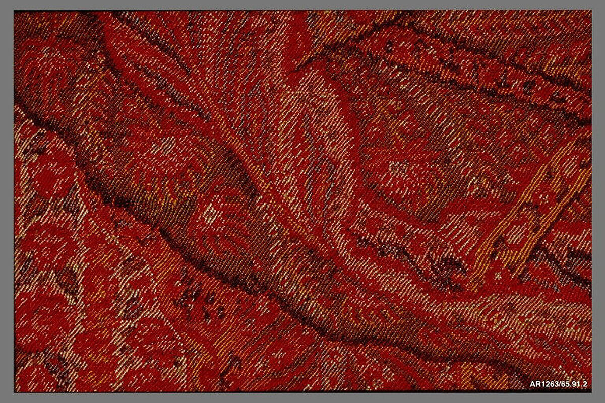 Shawl, probably Deneirouse and Boisglavy, Goat fleece, silk, French, Paris