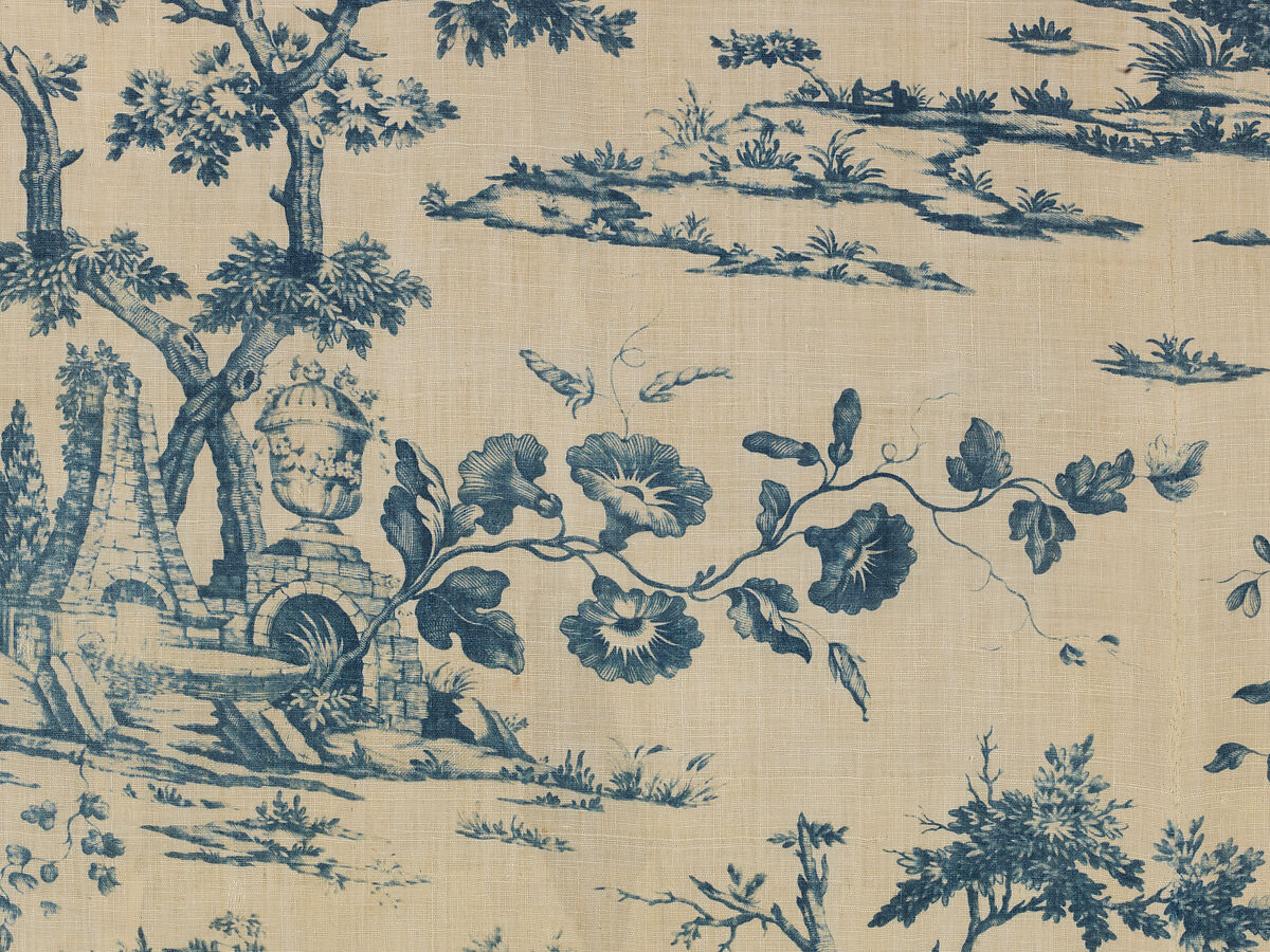 Piece, John Munns, Chintz, British, Crayford, Kent