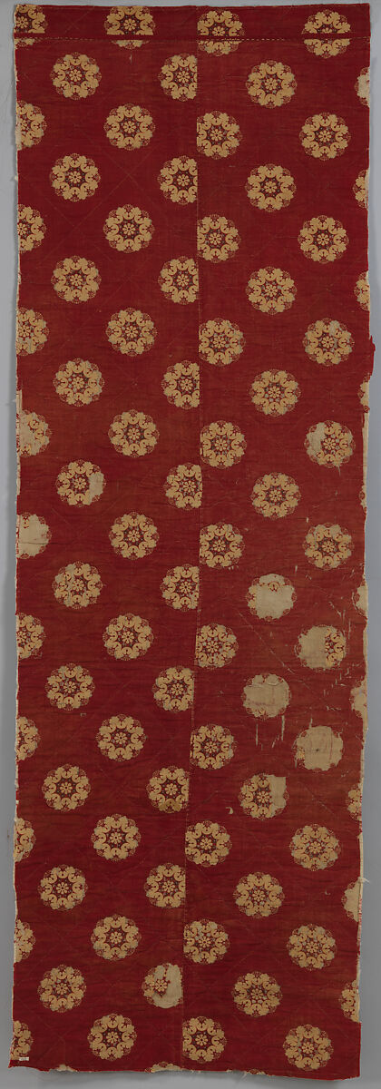 Panel, Cotton, wool padding, British