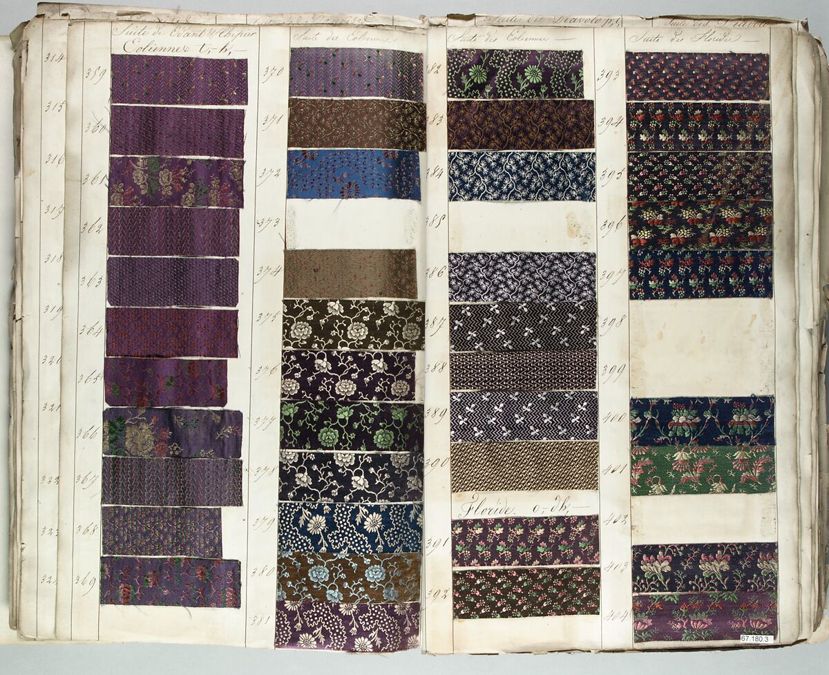 Textile Sample Book, French