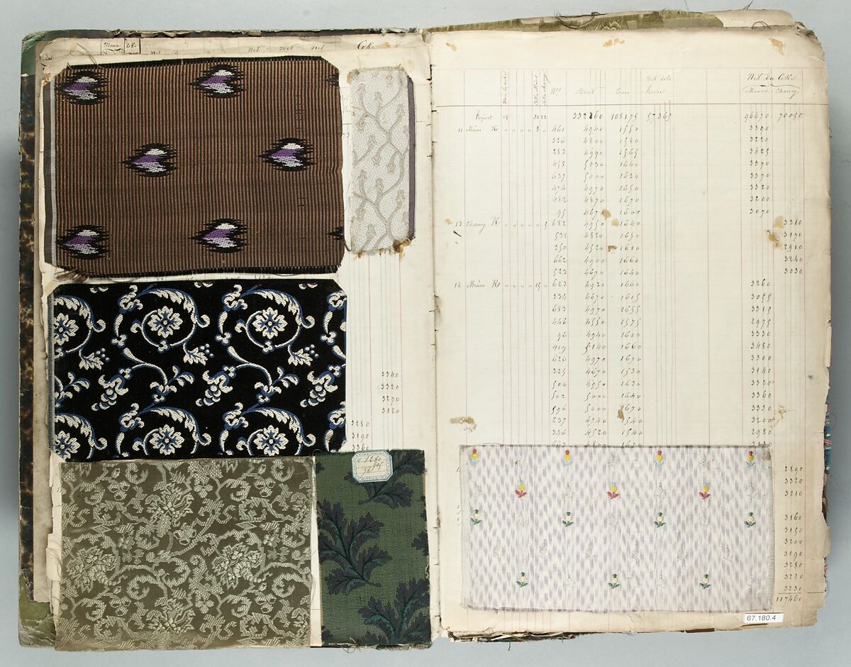 Textile Sample Book, French