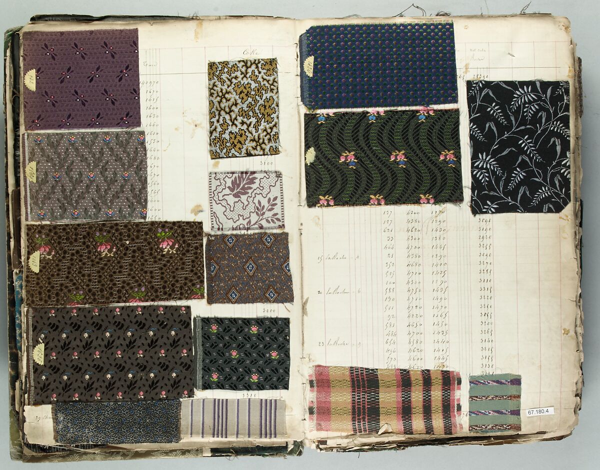 Textile Sample Book, French 