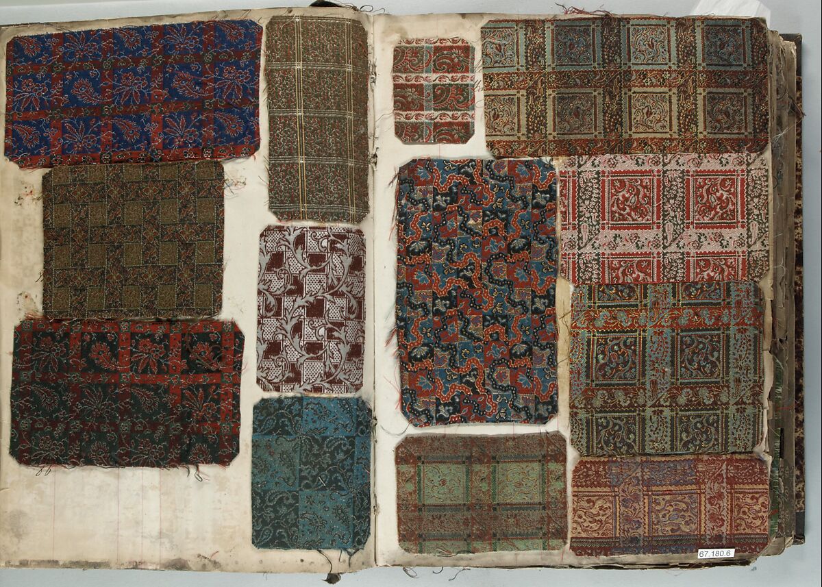 Textile Sample Book, French, Lyons