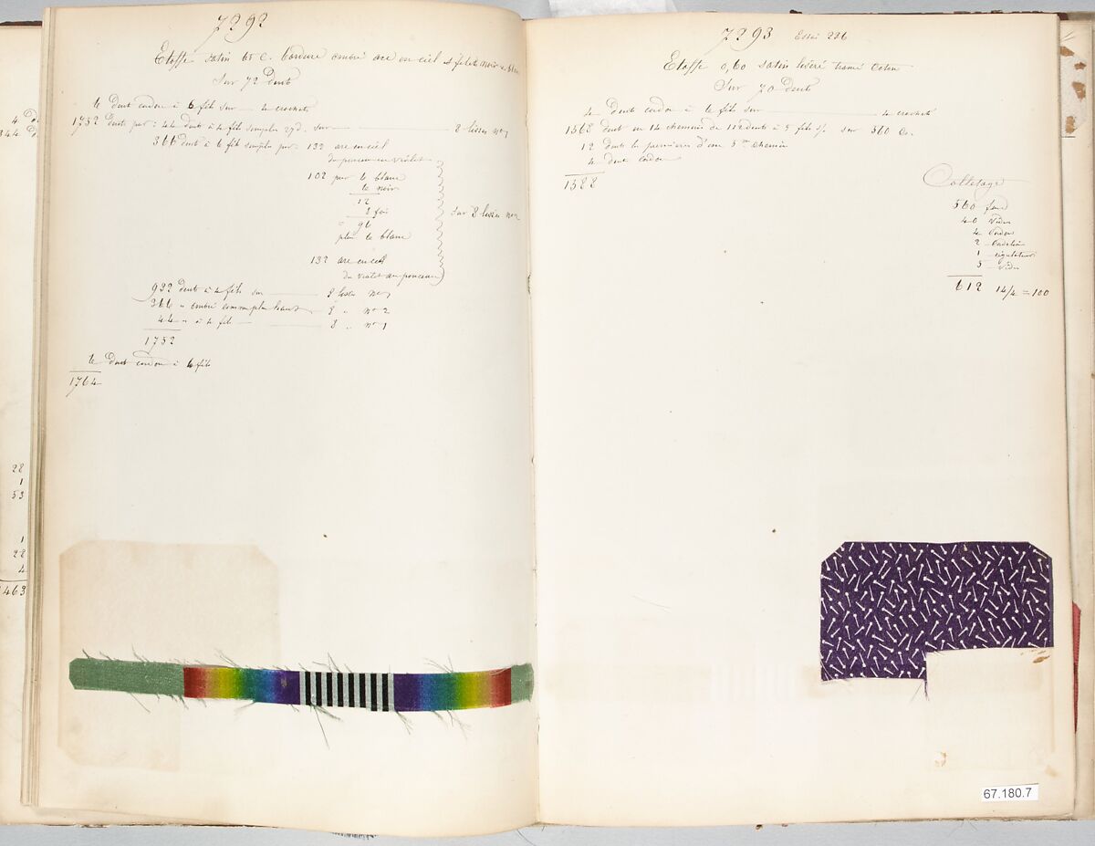 Textile Sample Book, Chapard and Chanal, French 