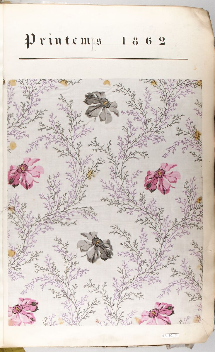 Textile Sample Book, French, Paris