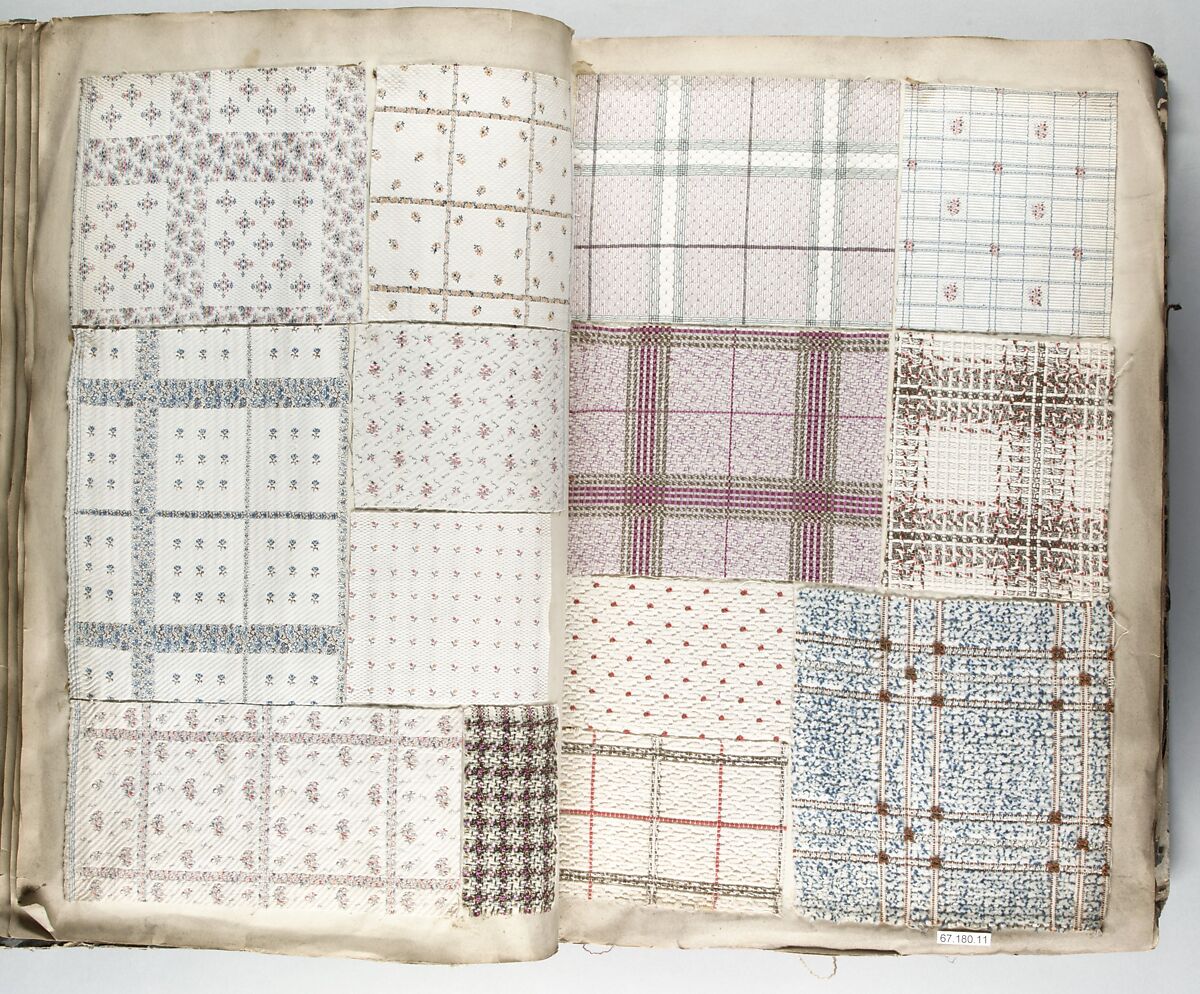 Textile Sample Book, French