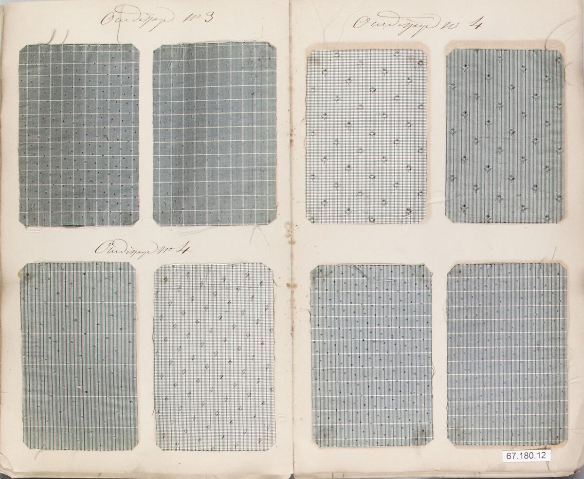 Textile Sample Book, M. Coudurier (French), French