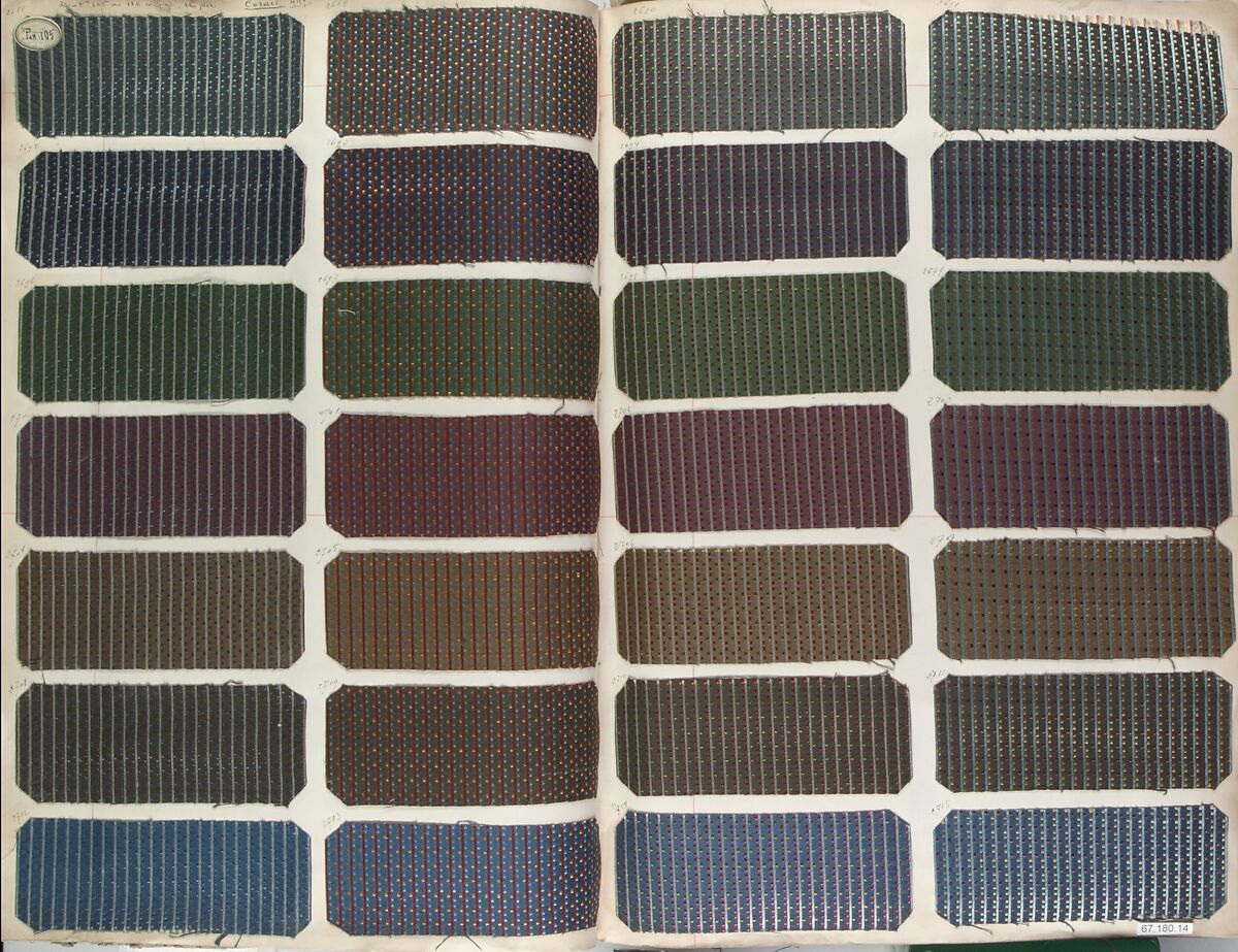 Textile Sample Book, French